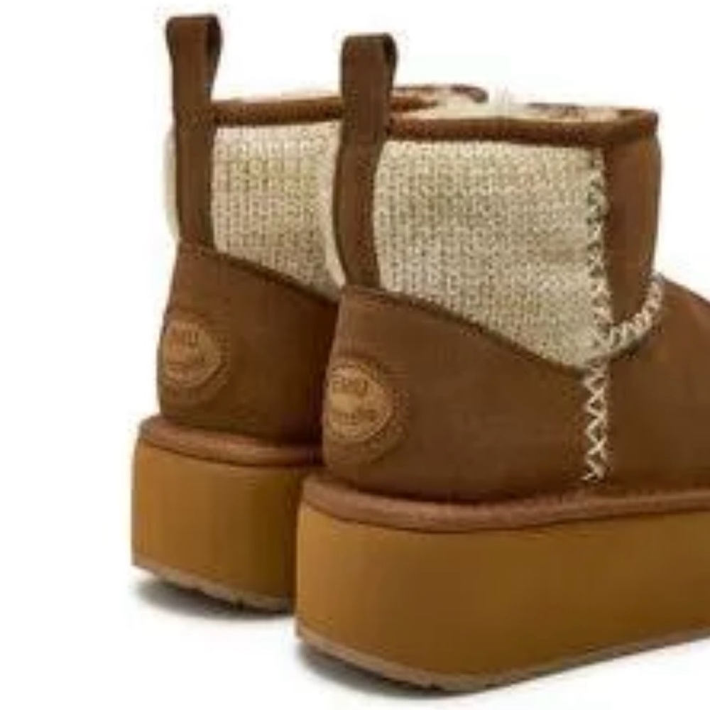 EMU Australia - Stinger Knit Flatform Womens Boot/SIZE 11/CHESTNUT - Picture 7 of 15